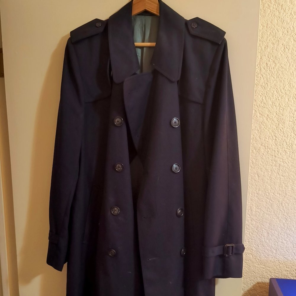 Tip Top Leishman navy trench coat